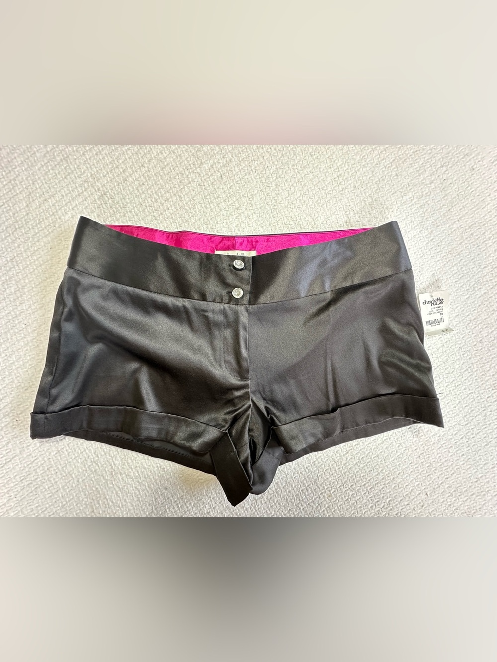 Y2K Satin Shorts — Size 10 — NWT Vintage